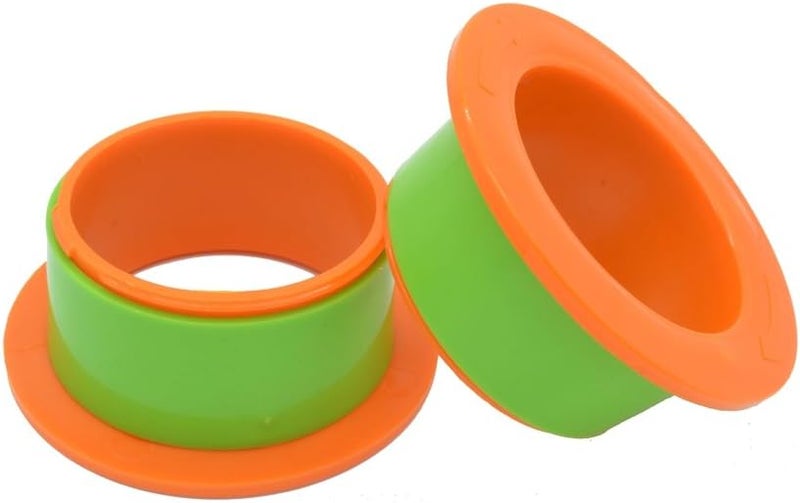 ELFJOY Stretch Film Dispenser Stretch Wrap Dispenser for 3" Core Film Shrink Wrap Holder for Shipping Pallet Packing and Moving Supplies Orange 1 Pairs - Image 3